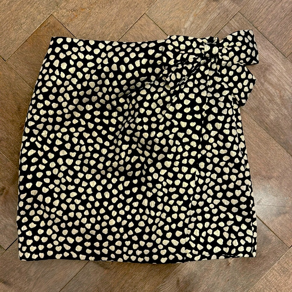 Jcrew mini skirt metallic leopard print